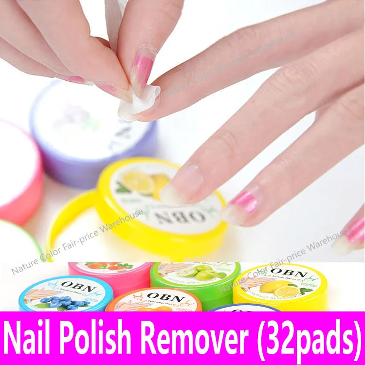 

Scented Nail Polish Remover Fruit Flavor 32 Pads Flower Paper Towel Wet Wipes Cleans Nail Art Vanish Eraser Nonwoven Tissue Set