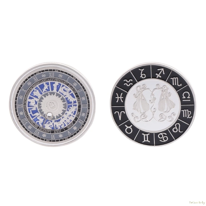 Commemorative Coin Plated Silver Constellation Libra For Souvenir Art Collection Noncurrent Coin Aug23_18
Commemorative Coin Plated Silver Constellation Libra For Souvenir Art Collection Noncurrent Coin Aug23_18