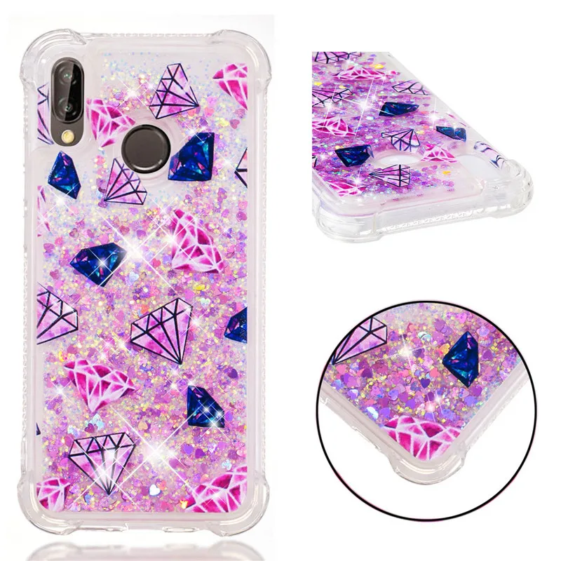 P Smart Phone Case For Huawei P20 Lite Mate10 Lite Cases Glitter 3D cute Soft TPU Silicone Case For Huawei P8 P9Lite 2017 Covers (47)