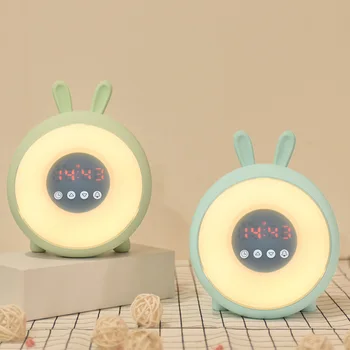 LED dream time sleeping wake up light Alarm clock desk table bedside rabbit lamp rechargable bulb for baby bedroom
LED dream time sleeping wake up light Alarm clock desk table bedside rabbit lamp rechargable bulb for baby bedroom