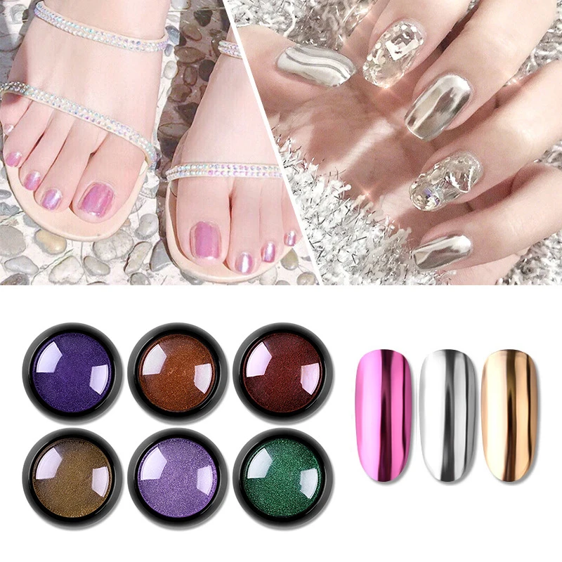 Nail Mirror Glitter Powder Metallic Color Nail Art UV Gel Polishing Chrome Flakes Pigment Dust Decorations Manicure
Nail Mirror Glitter Powder Metallic Color Nail Art UV Gel Polishing Chrome Flakes Pigment Dust Decorations Manicure
