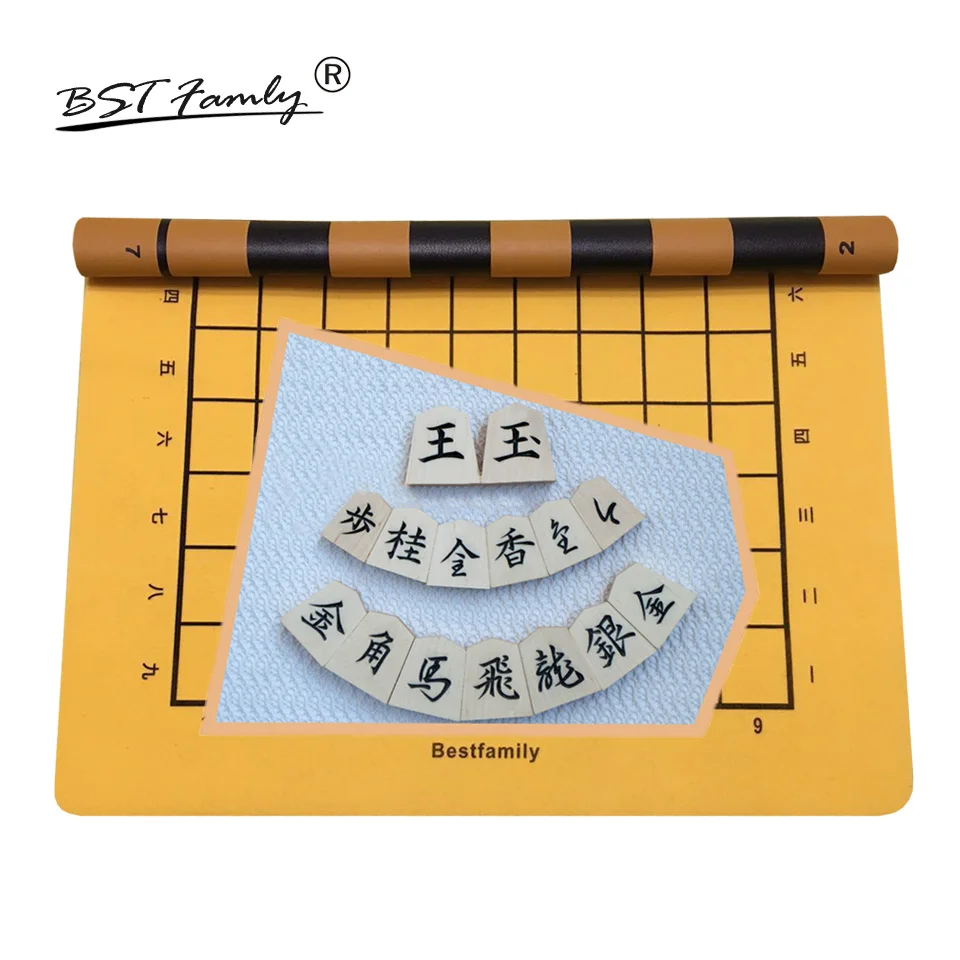 BSTFAMLY Wooden Japan Shogi 40 Pcs/Set Checkers Folding Leather Board Sho-gi Chess Game Table Toy Gift for Children Adults J04
BSTFAMLY Wooden Japan Shogi 40 Pcs/Set Checkers Folding Leather Board Sho-gi Chess Game Table Toy Gift for Children Adults J04