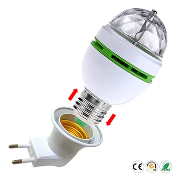 Litake E27 3W Auto Rotating RGB LED Disco disco light bulb Stage Lighting effect Lamp for Party Festival Wedding Decoration
Litake E27 3W Auto Rotating RGB LED Disco disco light bulb Stage Lighting effect Lamp for Party Festival Wedding Decoration