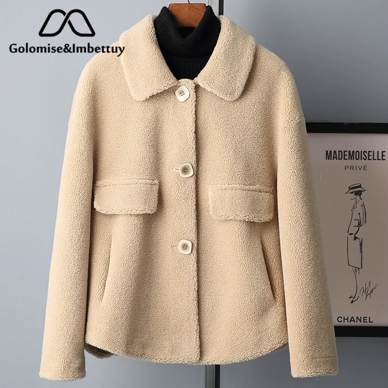 Golomise&Imbettuy Real Composite Lamb Fur Coat Women Genuine Shearling Wool Fur Coat/Jacket with Faux Suede Leather Liner
Golomise&Imbettuy Real Composite Lamb Fur Coat Women Genuine Shearling Wool Fur Coat/Jacket with Faux Suede Leather Liner