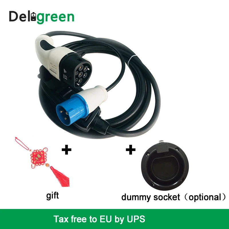 Duosida ev зарядное устройство type2 IP55 умная быстрая EVSE зарядка коробка режим Level2 с