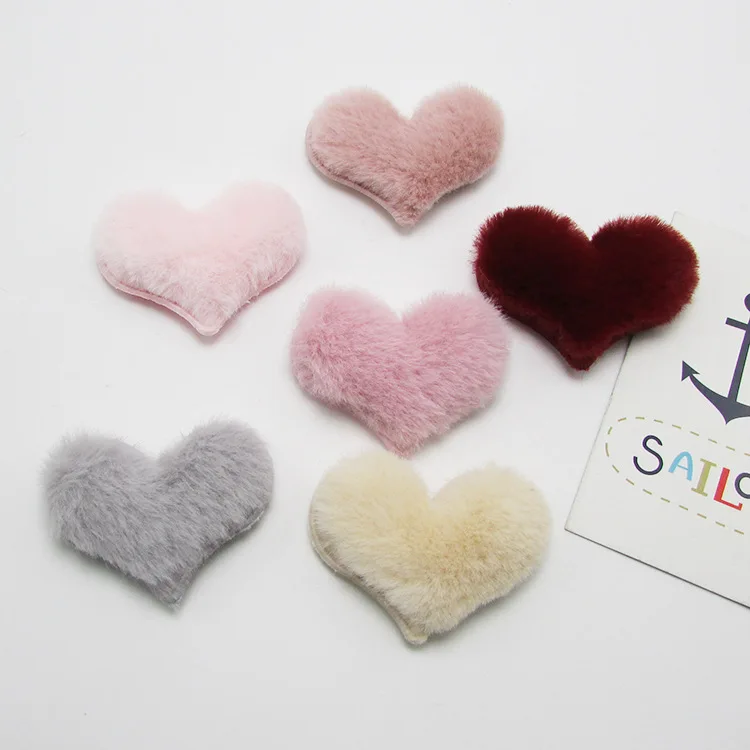 30pcs/lot 5*4cm plush Heart Shape Padded appliques for headwear decoration handmade hair accessories
30pcs/lot 5*4cm plush Heart Shape Padded appliques for headwear decoration handmade hair accessories