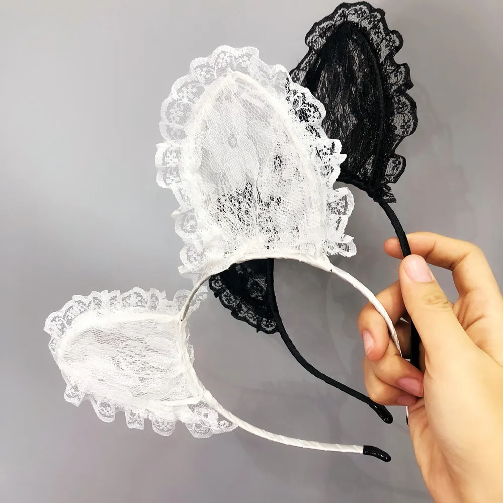 Cute Oversize Lace Cat Ears Headband Halloween Party Cute Sexy Hair Accessories Girls Women Halloween Headwear Wholesale
Cute Oversize Lace Cat Ears Headband Halloween Party Cute Sexy Hair Accessories Girls Women Halloween Headwear Wholesale