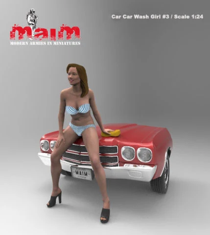 Unpainted Kit 1/24 75mm Car Wash Girl sit NOT HAVE CAR figure Historical Uncolor Resin kit miniature model
Unpainted Kit 1/24 75mm Car Wash Girl sit NOT HAVE CAR figure Historical Uncolor Resin kit miniature model