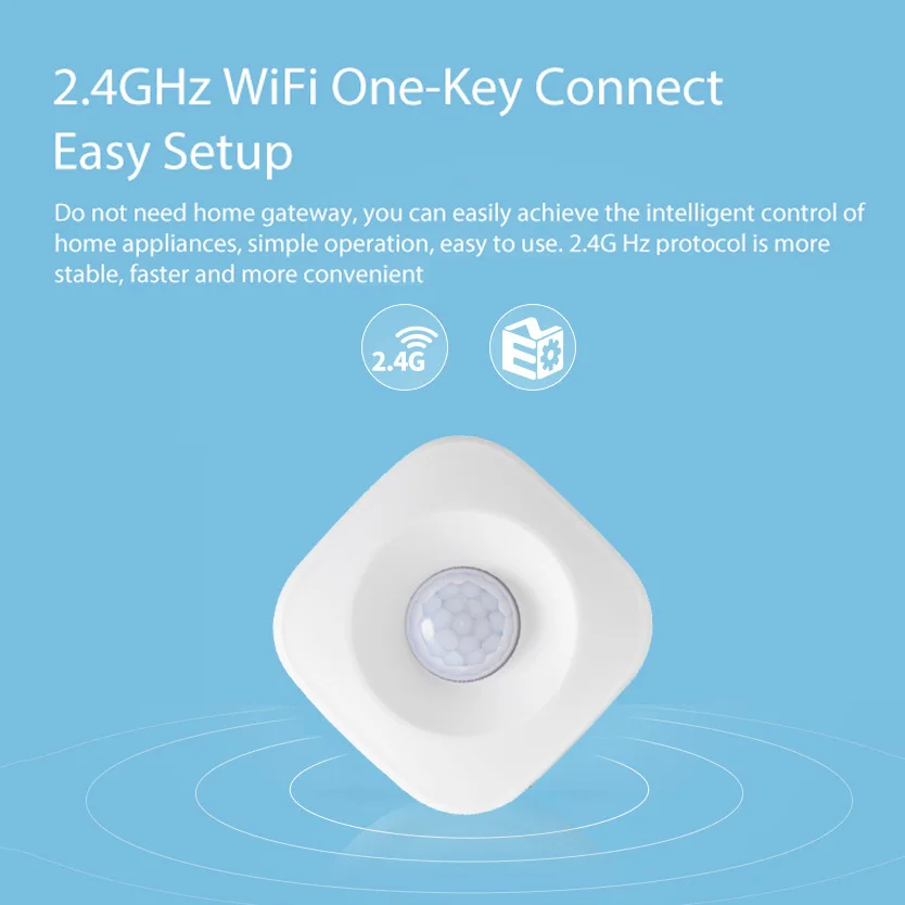 Smart Life Wifi  PIR Motion Sensor Support IFTTT Android IOS Phone APP control Infrared Wireless Alarm(1)