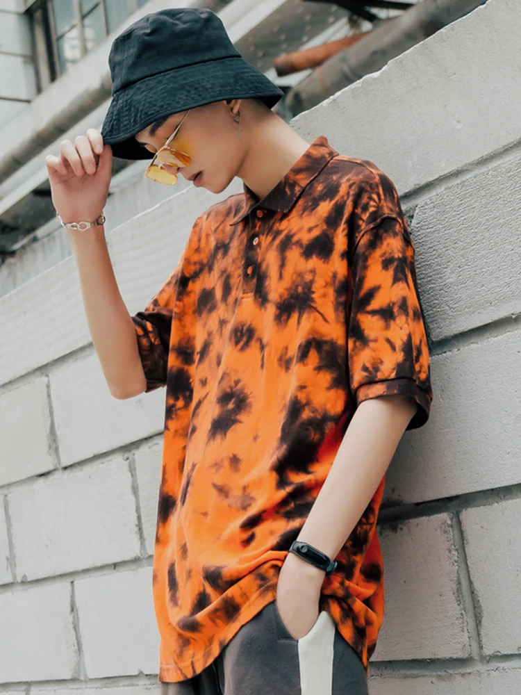 Dark Icon Turn-down Collar Tie Dyeing Polo Shirt Men 2019 Summer Tie Dye Shirts for Men Short Sleeved Cotton Shirts
Dark Icon Turn-down Collar Tie Dyeing Polo Shirt Men 2019 Summer Tie Dye Shirts for Men Short Sleeved Cotton Shirts