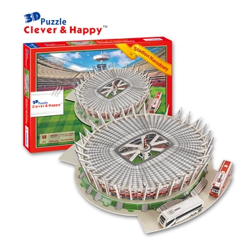 Canidce guo 3D puzzle DIY toy paper building model Estadio Narodowy Poland Stadium football soccer assemble game baby gift 1set
Canidce guo 3D puzzle DIY toy paper building model Estadio Narodowy Poland Stadium football soccer assemble game baby gift 1set