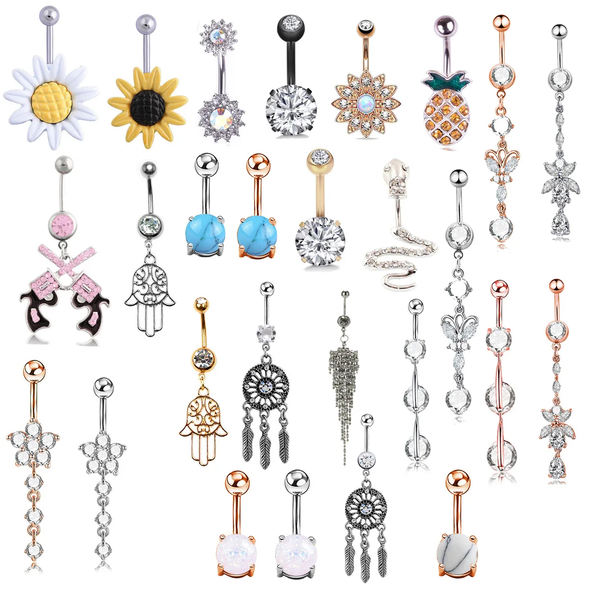 1pc Fashion Sexy Women Crystal Rhinestone Flower Navel Belly Button Ring Bar Body Piercing
1pc Fashion Sexy Women Crystal Rhinestone Flower Navel Belly Button Ring Bar Body Piercing