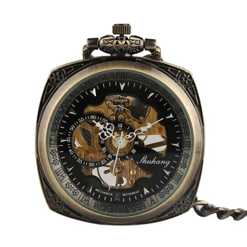 New Fashion Mechanical Hand Winding Pocket Watches With Chain Gourd Shape Men Clock Necklace Pocket Fob Watch For Male
New Fashion Mechanical Hand Winding Pocket Watches With Chain Gourd Shape Men Clock Necklace Pocket Fob Watch For Male