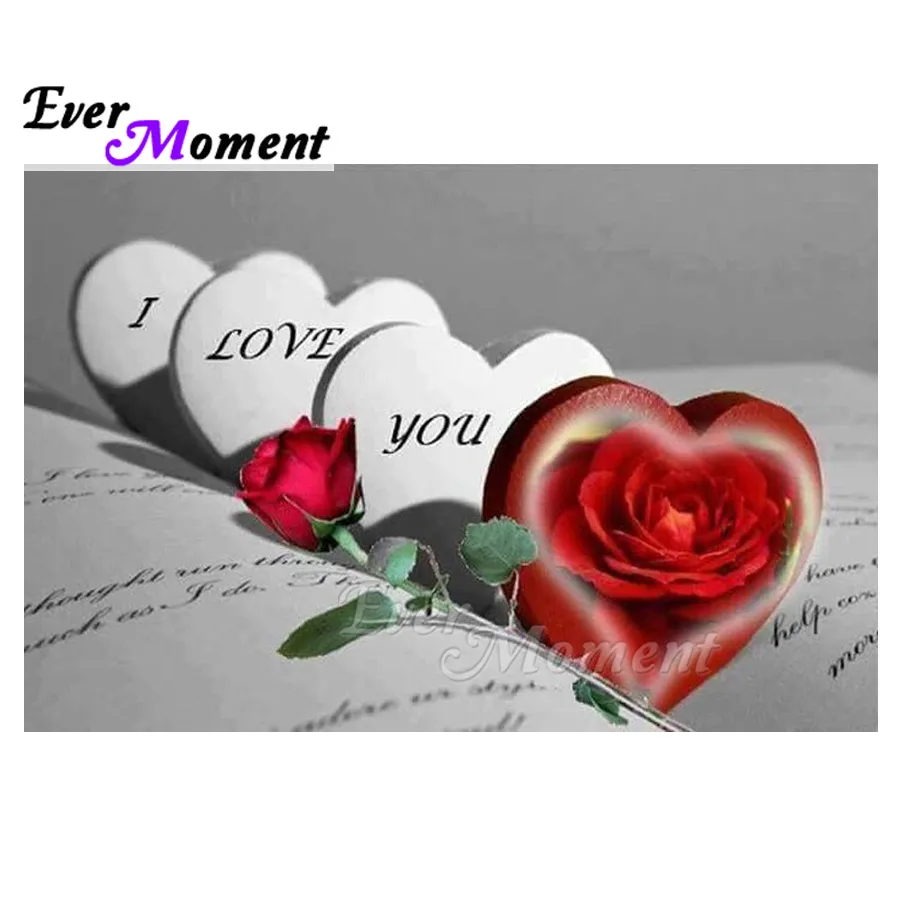 Ever Moment Diamond Painting Love You Heart Rose Rhinestone Mosaic Full Square Drill Diamond Embroidery Cross Stitch 3F1651
Ever Moment Diamond Painting Love You Heart Rose Rhinestone Mosaic Full Square Drill Diamond Embroidery Cross Stitch 3F1651