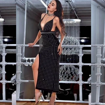 2019 Sexy Summer Beading Dress Black Beige Maxi dress Spaghetti Strap Split Fashion Celebrity Party Dress Vestidos De Festa Club
2019 Sexy Summer Beading Dress Black Beige Maxi dress Spaghetti Strap Split Fashion Celebrity Party Dress Vestidos De Festa Club