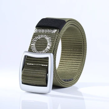 2018 Men's Metal Buckle Circle Embroidery Canvas Fashion Durable Casual Nylon Soild Color Belt Strap
2018 Men's Metal Buckle Circle Embroidery Canvas Fashion Durable Casual Nylon Soild Color Belt Strap