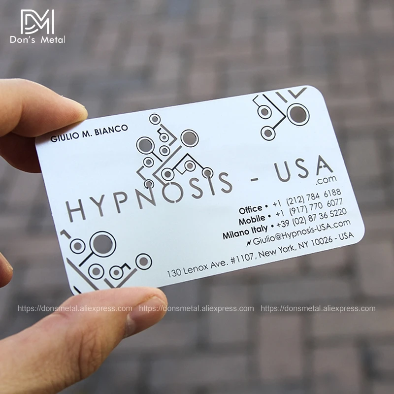 High - grade metal business card metal membership card custom personalized business card design stainless steel business card 