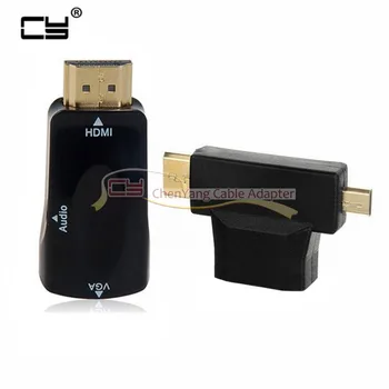 3 in 1 Mini & Micro & HDMI to VGA Output Video with 3.5mm Audio for Tablet & Projector & Monitor
3 in 1 Mini & Micro & HDMI to VGA Output Video with 3.5mm Audio for Tablet & Projector & Monitor