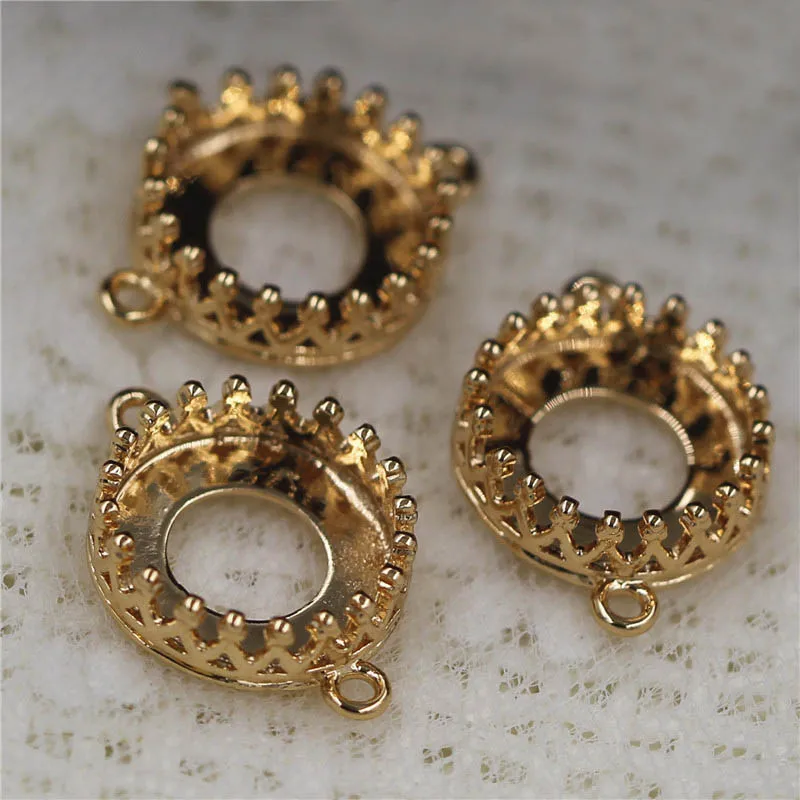 Open Back Pendant Strong Crown Bezel Base 2 Loops Connectors Setting fit 10mm Round Cameo Cabochon Findings DIY Jewelry Making
Open Back Pendant Strong Crown Bezel Base 2 Loops Connectors Setting fit 10mm Round Cameo Cabochon Findings DIY Jewelry Making