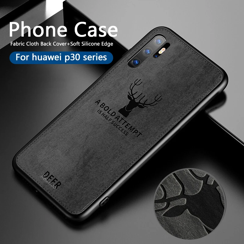 Fabric Phone Case For huawei p30 pro Case Bumper 3D deer Soft Back Cover for huawei p30 lite p 30 p30lite p30pro Silicone Coque
Fabric Phone Case For huawei p30 pro Case Bumper 3D deer Soft Back Cover for huawei p30 lite p 30 p30lite p30pro Silicone Coque