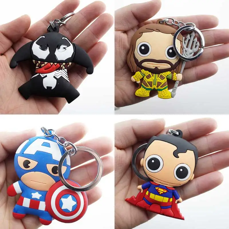 Action Figure Of Venom Keychain Toys Super Hero Aquaman Captain America Loki Spider-Man PVC Figure Model Protect Keyring Chain
Action Figure Of Venom Keychain Toys Super Hero Aquaman Captain America Loki Spider-Man PVC Figure Model Protect Keyring Chain