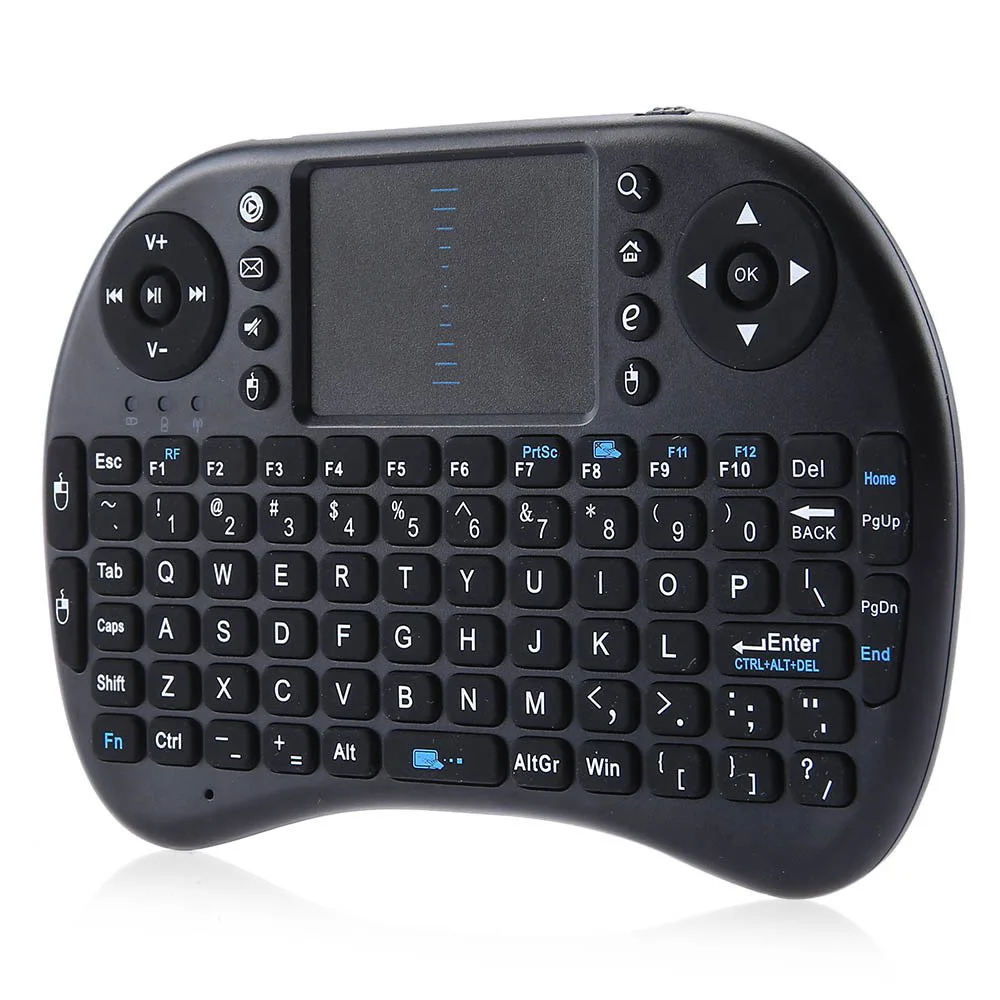 

New Mini KP-810-21 2.4GHz Wireless Handheld Qwerty Keyboard Touchpad Mouse iPazzPort Portable for Smart TV Box/Raspberry Pi/HTPC