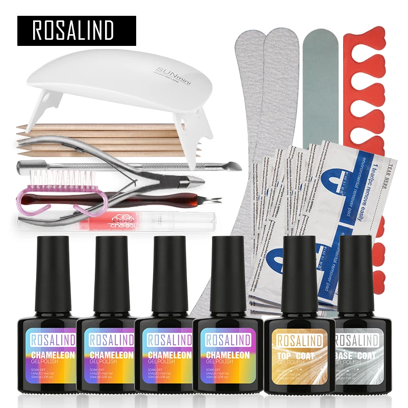 Rosalind Temperature Changing UV Gel Kit Soak-off Gel Polish Gel Nail Kit Nail Art Tools Sets Kits Manicure Set
Rosalind Temperature Changing UV Gel Kit Soak-off Gel Polish Gel Nail Kit Nail Art Tools Sets Kits Manicure Set