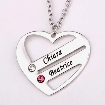 Love Pendant Heart Necklace with Birthstones 2018 New Arrival Long Birthstone Necklaces Custom Made Any Name YP2482
Love Pendant Heart Necklace with Birthstones 2018 New Arrival Long Birthstone Necklaces Custom Made Any Name YP2482