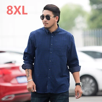 10XL 8XL 6XL 5XL Men Flannel Plaid Shirt Cotton 2018 Spring Autumn Casual Long Sleeve Shirt Soft Comfort Loose Fit Styles Brand
10XL 8XL 6XL 5XL Men Flannel Plaid Shirt Cotton 2018 Spring Autumn Casual Long Sleeve Shirt Soft Comfort Loose Fit Styles Brand