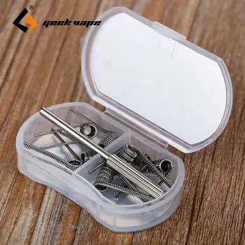 Original GeekVape Framed Staple Coil 8pcs 2 In 1 (5 Wraps) for E-Cig RTA/RDTA 0.3ohm/0.25ohm DIY Coil Wire Premium Clapton Coil
Original GeekVape Framed Staple Coil 8pcs 2 In 1 (5 Wraps) for E-Cig RTA/RDTA 0.3ohm/0.25ohm DIY Coil Wire Premium Clapton Coil