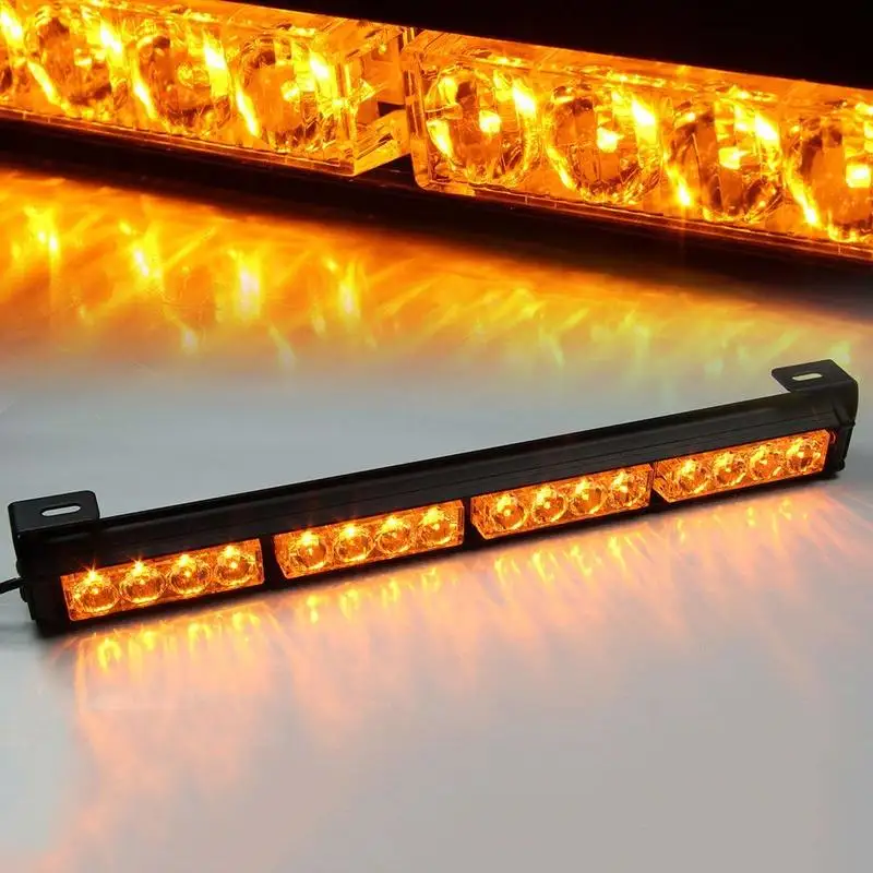 Mansuo Yellow/Amber 18" 16 LED 7 Modes Traffic Advisor Emergency Warning Vehicle Strobe Light Bar Kit
Mansuo Yellow/Amber 18" 16 LED 7 Modes Traffic Advisor Emergency Warning Vehicle Strobe Light Bar Kit
