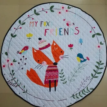 Cartoon Lovely Fox Image Baby Play Mats Child Developing Crawling Rug Carpet Kids Toys Storage Bag Nordic Style Room Decor
Cartoon Lovely Fox Image Baby Play Mats Child Developing Crawling Rug Carpet Kids Toys Storage Bag Nordic Style Room Decor