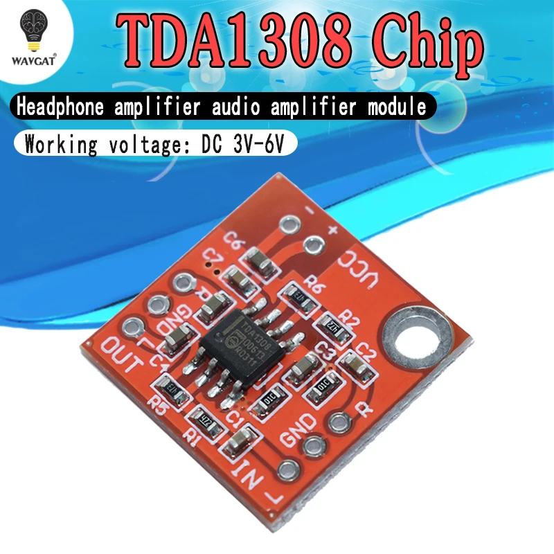 Stereo TDA1308 Headphone Amplifier Board Headset Amp Preamplifier Board Module 3V-6V
Stereo TDA1308 Headphone Amplifier Board Headset Amp Preamplifier Board Module 3V-6V