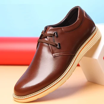neujge 2019 New men's fashion business casual shoes men's England breathable leather solid color round toe men's shoes 136202
neujge 2019 New men's fashion business casual shoes men's England breathable leather solid color round toe men's shoes 136202