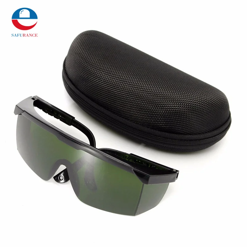 Dark Green OD4 + Laser Safety Goggles Glasses Protective Eyewear 200-540nm/532nm & Glasses Box Wholesale Price