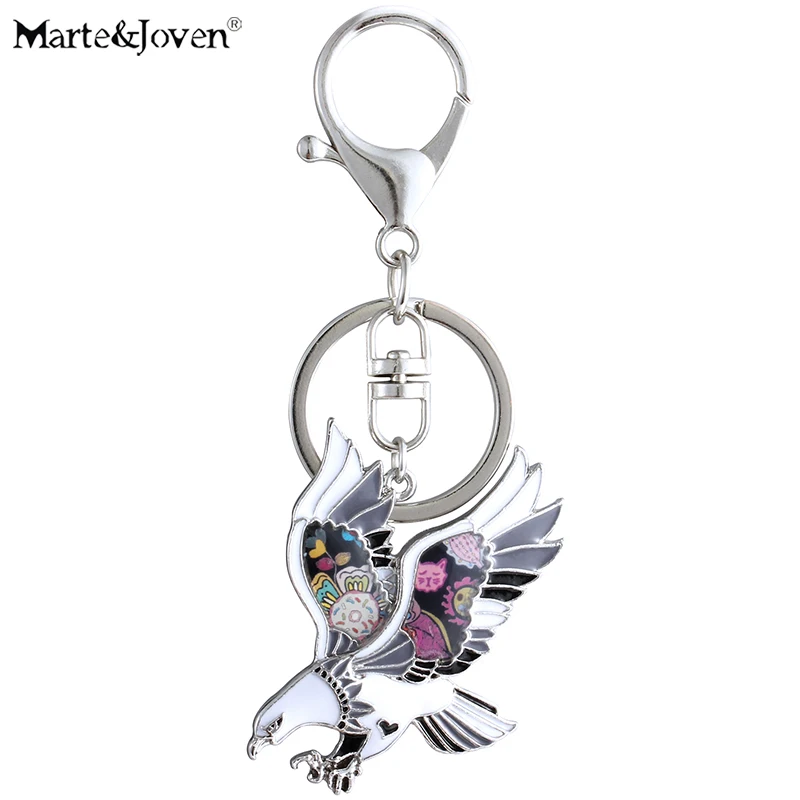 Marte&Joven Unique Eagle Keychain Gifts for Women Men Colorful Enamel US Eagle Keyrings Large Bird Charm Jewelry
Marte&Joven Unique Eagle Keychain Gifts for Women Men Colorful Enamel US Eagle Keyrings Large Bird Charm Jewelry