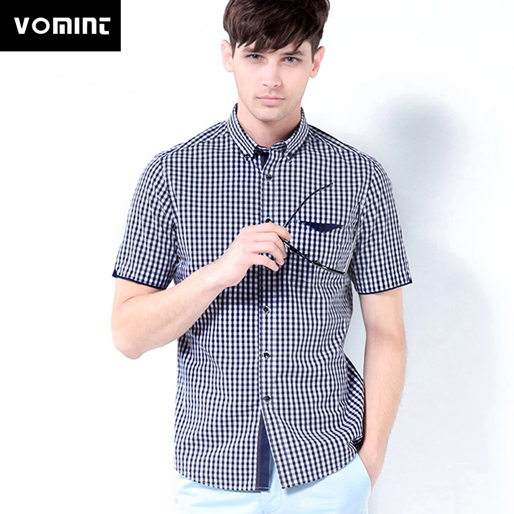 2019 summer 100% cotton plaid short-sleeve shirt slim shirt casual men's shirt Class Hot Sale S6CH004
2019 summer 100% cotton plaid short-sleeve shirt slim shirt casual men's shirt Class Hot Sale S6CH004