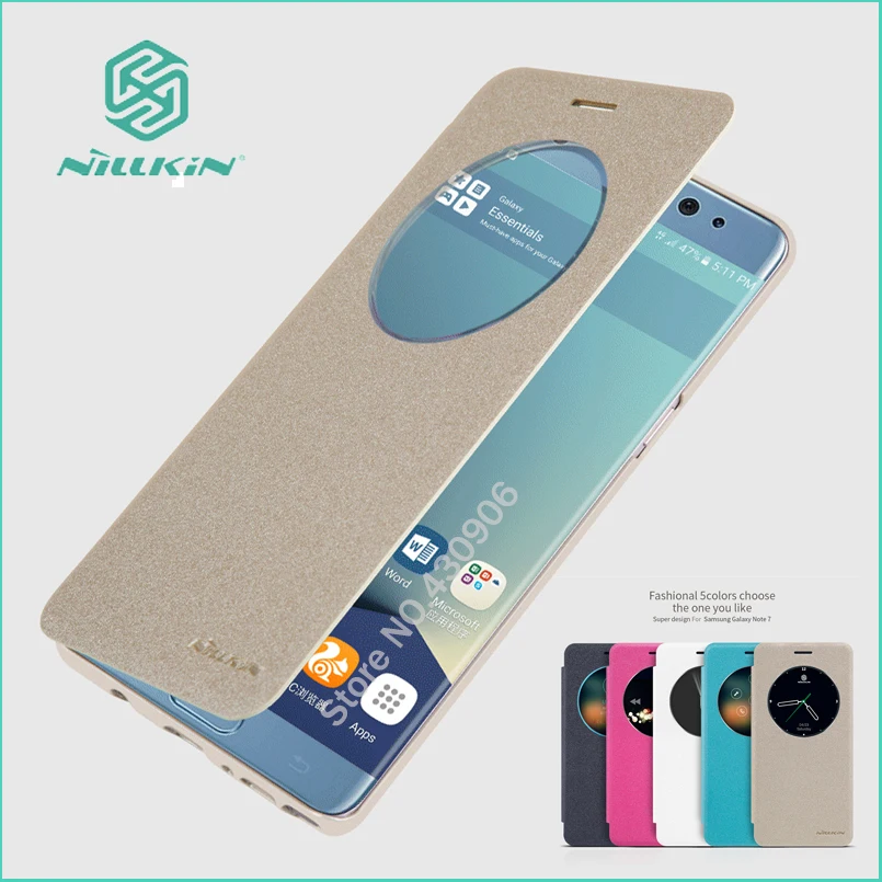 Nillkin For SAMSUNG Galaxy Note Fan Edition Case High Quality Flip Leather Smart Case Sleep Function For Samsung Galaxy Note7
Nillkin For SAMSUNG Galaxy Note Fan Edition Case High Quality Flip Leather Smart Case Sleep Function For Samsung Galaxy Note7