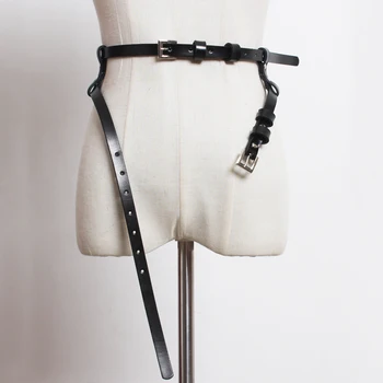 New Fashion Women Genuine Leather Double Buckle Belt Rock Punk Trousers Hipster Waist belt HipHop Jeans Straps Belt Accessories
New Fashion Women Genuine Leather Double Buckle Belt Rock Punk Trousers Hipster Waist belt HipHop Jeans Straps Belt Accessories