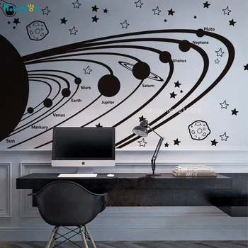 Solar System Vinyl Wall Decals for Kids Astronomy Nursery Stars Planet Outer Space Decor Self-adhesive Poster Mysterious YT1548
Solar System Vinyl Wall Decals for Kids Astronomy Nursery Stars Planet Outer Space Decor Self-adhesive Poster Mysterious YT1548