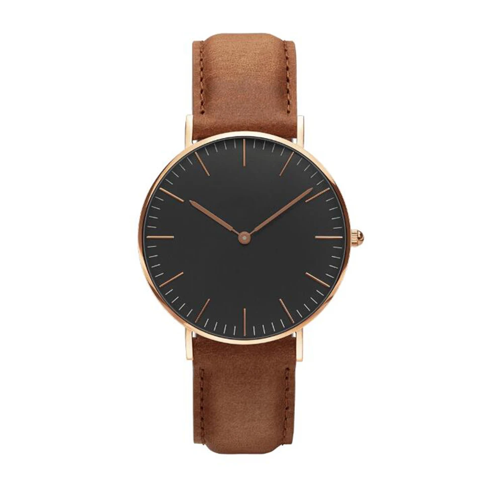 

Top Brand Luxury Fashion Quartz DW Style Watch Japanese movement Men's 40mm Leather Watches Ladies Gift Clock Montre
