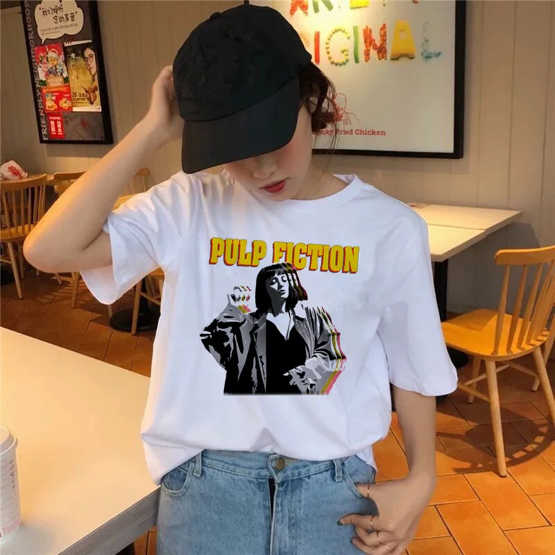 pulp fiction women t shirt korean style tee Movie shirts t-shirt top female girl harajuku plus size 2019 ulzzang Mia tshirt
pulp fiction women t shirt korean style tee Movie shirts t-shirt top female girl harajuku plus size 2019 ulzzang Mia tshirt