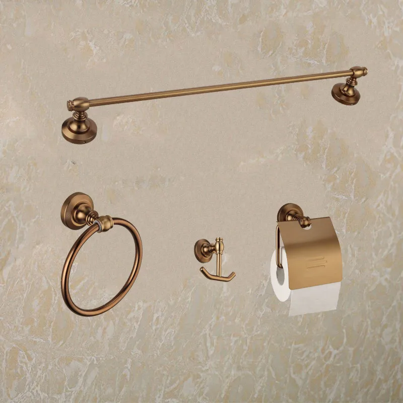 Image 2015 Shower Door Rollers Bathroom Hardware Set Antique Single Towel Bar Ring Rack Cloth Robe Hook And Paper Holder Accessories