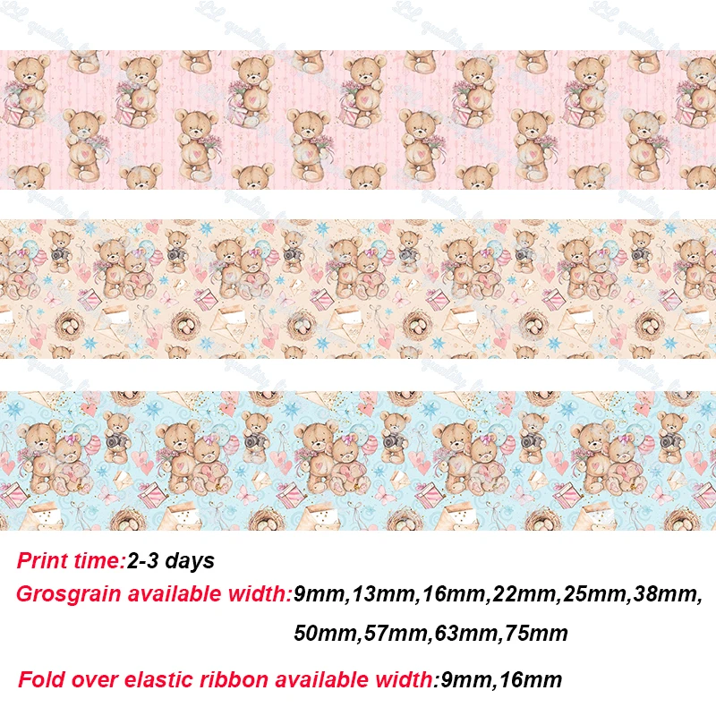 Bear printed grosgrain ribbon pink ribbon cartoon characters ribbon diy handmade accessories gift packaging wrap 50 yards
Bear printed grosgrain ribbon pink ribbon cartoon characters ribbon diy handmade accessories gift packaging wrap 50 yards