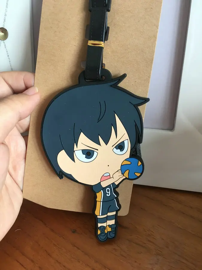 Cartoon Style Cute Haikyuu Luggage Tag PVC Pendants Portable Travel Label Fashion Suitcase Decoration Suitcase ID Address Holder
Cartoon Style Cute Haikyuu Luggage Tag PVC Pendants Portable Travel Label Fashion Suitcase Decoration Suitcase ID Address Holder