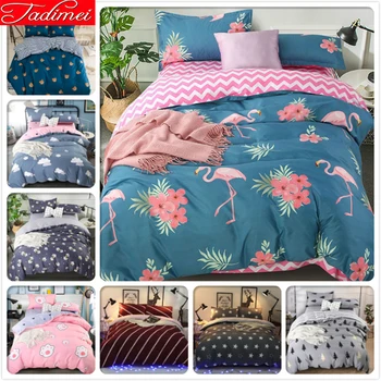 New Flamingo Pattern Quilt Duvet Cover 3/4 pcs Bedding Set Adult Kids Bed Linen Single Twin Full Queen King Size 150x200 180x220
New Flamingo Pattern Quilt Duvet Cover 3/4 pcs Bedding Set Adult Kids Bed Linen Single Twin Full Queen King Size 150x200 180x220