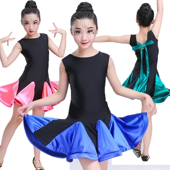 Summer Kids Dresses For Girls Black Practice Dancewear Stage Dance Dress Costume Tango Ballroom Dance Competition Dresses BL1614
Summer Kids Dresses For Girls Black Practice Dancewear Stage Dance Dress Costume Tango Ballroom Dance Competition Dresses BL1614