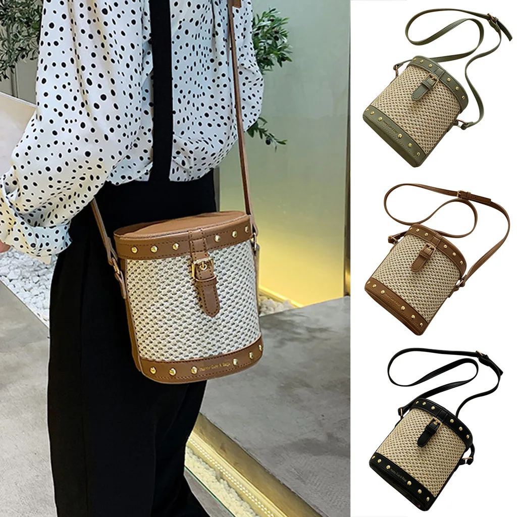 KKMHan Famous Brand Woman Fashion Weave Shoulder Bags Ladies Retro Countryside Leisure Bucket Bags Dropshipping torba damska
KKMHan Famous Brand Woman Fashion Weave Shoulder Bags Ladies Retro Countryside Leisure Bucket Bags Dropshipping torba damska