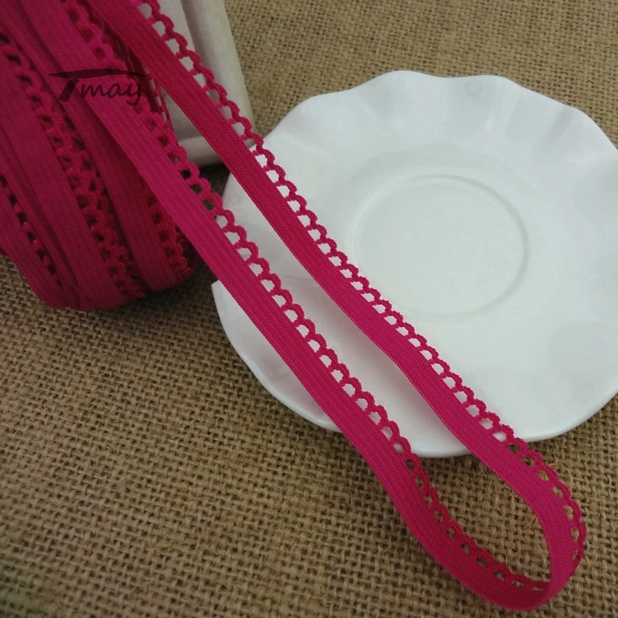 #1244 Deep Rose Elastic Band 8yards/lot Lace Trim Stretch Lace Ribbon Riband Tape HairBands DIY Sewing Garments
#1244 Deep Rose Elastic Band 8yards/lot Lace Trim Stretch Lace Ribbon Riband Tape HairBands DIY Sewing Garments