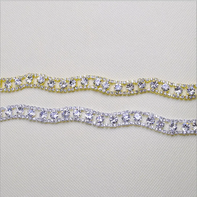 AINNY 1 Yard 91*1 CM Silver Golden S Flatback Rhinestones Applique for Wedding Dress Clothes Bags DIY High Quality
AINNY 1 Yard 91*1 CM Silver Golden S Flatback Rhinestones Applique for Wedding Dress Clothes Bags DIY High Quality